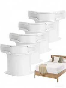 4 kẹp giữ ga trải giường điều chỉnh được, loại kẹp chống trượt chắc chắn, ngăn ngừa trượt và xê dịch, thích hợp cho giường ngủ, sử dụng trong gia đình. - A-trắng - Xem 1