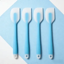 Juego de espátulas de silicona resistentes al calor de 8 pulgadas, raspador de goma antiadherente - para hornear, mezclar - utensilios de cocina, lavavajillas - lima/azul claro (2/4/6 paquetes) - Verde Lima - Ver 9