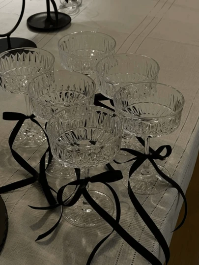 20pcs Wedding Wine Glass Decor, Personalized Wine Glass Ribbons, Classic Polyester Ribbon Bows, Suitable For Holiday Home And Wedding Decor, Valentine's Day Decor, Mother's Day Decor, Graduation Decor, Gift Wrapping, Candy Packaging