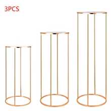 Party Cylinder Stand, Gold Metal Plant Round Cylinder Stand For Party Flowers, Cylinder Table Display Pedestal Base For Vases, Birthday Party Backdrop Decoration - Xem 13