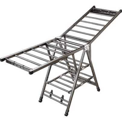 Luminpool Portable Rolling Clothes Rack With Wheels, Adjustable And Foldable Drying Stand, Suitable For Drying Shoes, Three Tiers For Home And Travel Use.