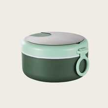 1个带盖带勺碗，酸奶碗，学生方便面碗，便携式密封碗，沙拉容器 - 彩色 - 查看 8