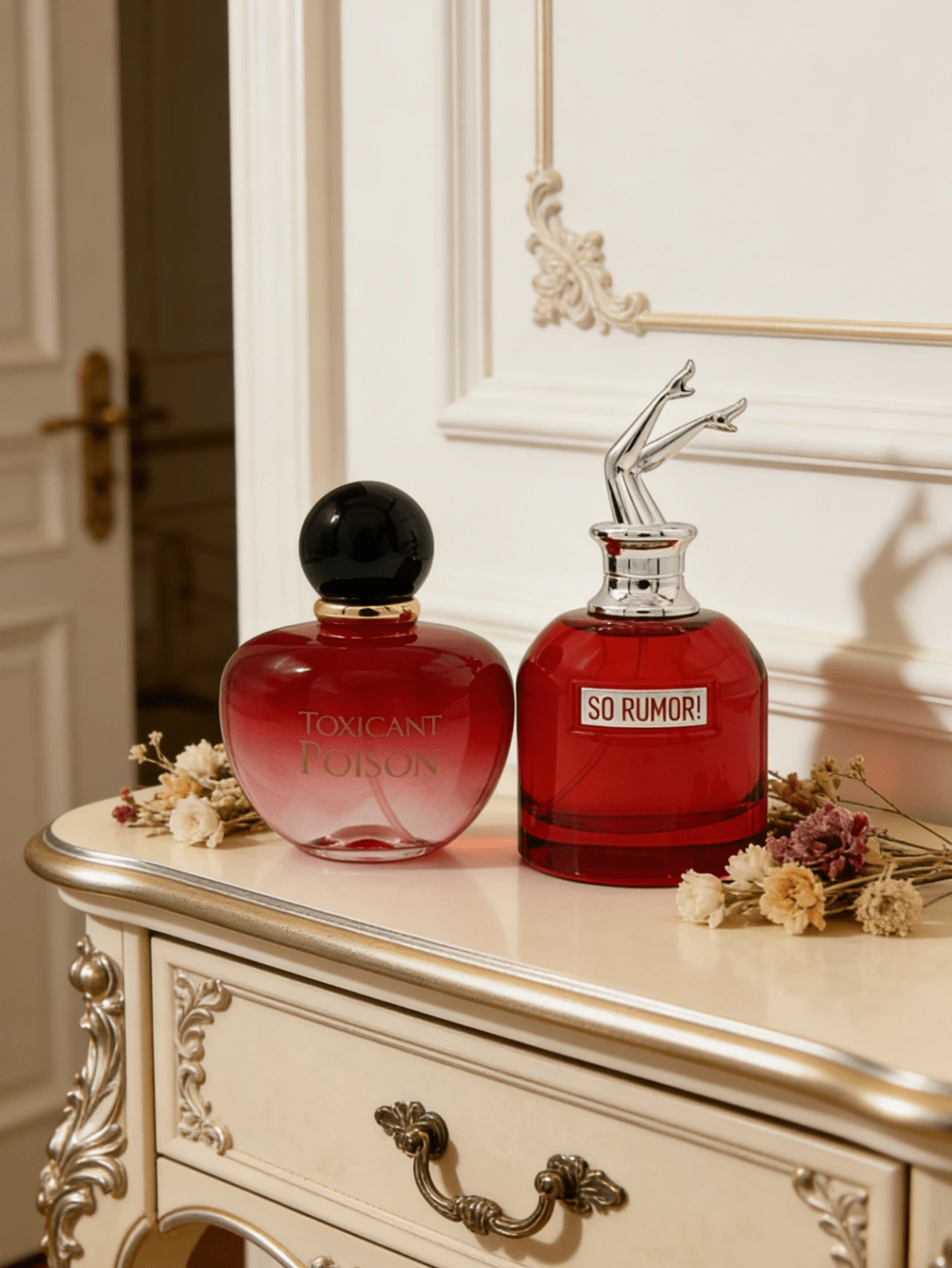 2PCSPerfumes para Mujer TOXICANT y SO RUMOR! Gourmand Frutal Vainilla, Almendra, Frambuesa y Nardo - Uso Nocturno Premium Ideal para regalar a mujeres (Día de la Madre, Navidad, San Valentín, cumpleaños, aniversario) Larga Duración Perfume Feromonas Perfumes Arabes Ofertas Perfume Mujer Quick Ship - ¡VENENO TÓXICO + ESO ES UN RUMOR! - Ver 1