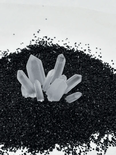 1 Set Of White Crystal Column Aquarium Substrate Suitable For Aquarium Landscape Decoration, Tabletop Decoration