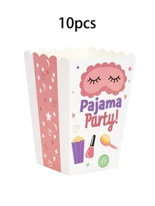 Caixas de pipoca para festa do pijama (10, 20 ou 50 unidades) - Ideal para guardar maquiagem, salgadinhos e doces em festas de aniversário, chá de panela, casamentos e outras ocasiões. Perfeitas para lembrancinhas e decorações. - Ver 7