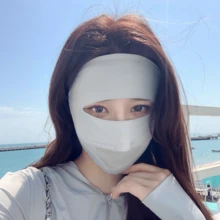 2 chiếc khẩu trang chống nắng thoáng khí, che kín mặt khi lái xe, đạp xe vào mùa hè. - A - Xem 5