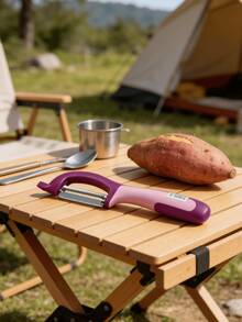Swivel Vegetable Peeler, Soft Grip Handle And Ultra Sharp Stainless Steel Blades - Perfect Kitchen Peeler For Veggie, Fruit, Potato, Carrot, Apple - Purple and Pink - 查看 4