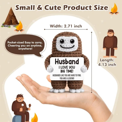 Hand-Crocheted Desk Decorations: Whimsical Sci-Fi Figures, Animal And Plant-Themed Dolls, And Cute Cartoon Designs-A Heartwarming, Handcrafted Gift That Brings Joy And Positivity. These Make Excellent Birthday Gifts For Close Friends, Girlfriends, Or Sisters, Or As Small Tokens Of Friendship For Women.