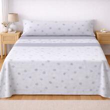 Microfiber Sheet Set, 100% Polyester, Soft And Cool For Summer, Printed, Includes Fitted Sheet, Flat Sheet, And 1 Or 2 Pillowcases, 18 Designs For Beds 90/105/135/150/180 Cm, ✅ Delivery In Spain In 48 To 72 Hours - Radiantes Gris - View 2