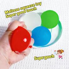 1pc Squishy Stress Relief Transparent Frosted Maltose Squeeze Toy, Soft Maltose Syrup Stress Ball, Soft Texture Slow Rebound, Comfortable Hand Feel, Soft Squeeze Ball, Stress Relief Soft Rubber Squeeze Ball, Relieve Stress, Fingertip Stress Relief Squeeze Ball, Handmade Soft Rubber Squeeze Toy, Effectively Relieve Stress And Anxiety, Suitable For Adults Office Workers Stress Relief Tool, Daily Essential, Holiday Gift (Random Color) - Multicolor - View 5