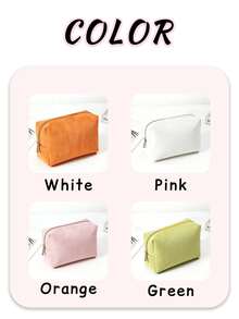 Personalized Embroidery Embroidered Makeup Bag, Corduroy Custom Cosmetic Bag, Sanitary Pad Storage Bag, Travel Makeup Bag, Personalized Storage Bag, Gift For Her, Embroidered Corduroy Storage Bag, Custom Corduroy Makeup Bag,Suitcases Travel Luggage - Multicolor - View 3