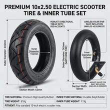 10 piezas Combo de neumático y cámara de 2.50", incluye 10 piezas de cámaras de aire reforzadas de 2.50", adecuado para Zero 10X, Kugoo M4 Pro, Dualtron y neumáticos de ciudad para scooters eléctricos - Cámara de aire + cámara de aire - Ver 2