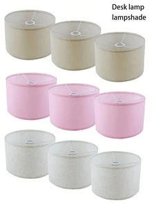 Cúpula de Lâmpada Redonda Removível de Tecido, Adequada para Luminária de Parede, Luminária Pendente, Luminária de Chão, Hotel, Casa, Quarto, Sala de Estar, Criado-Mudo, Escritório, Decoração de Iluminação - abajur - Visão 8