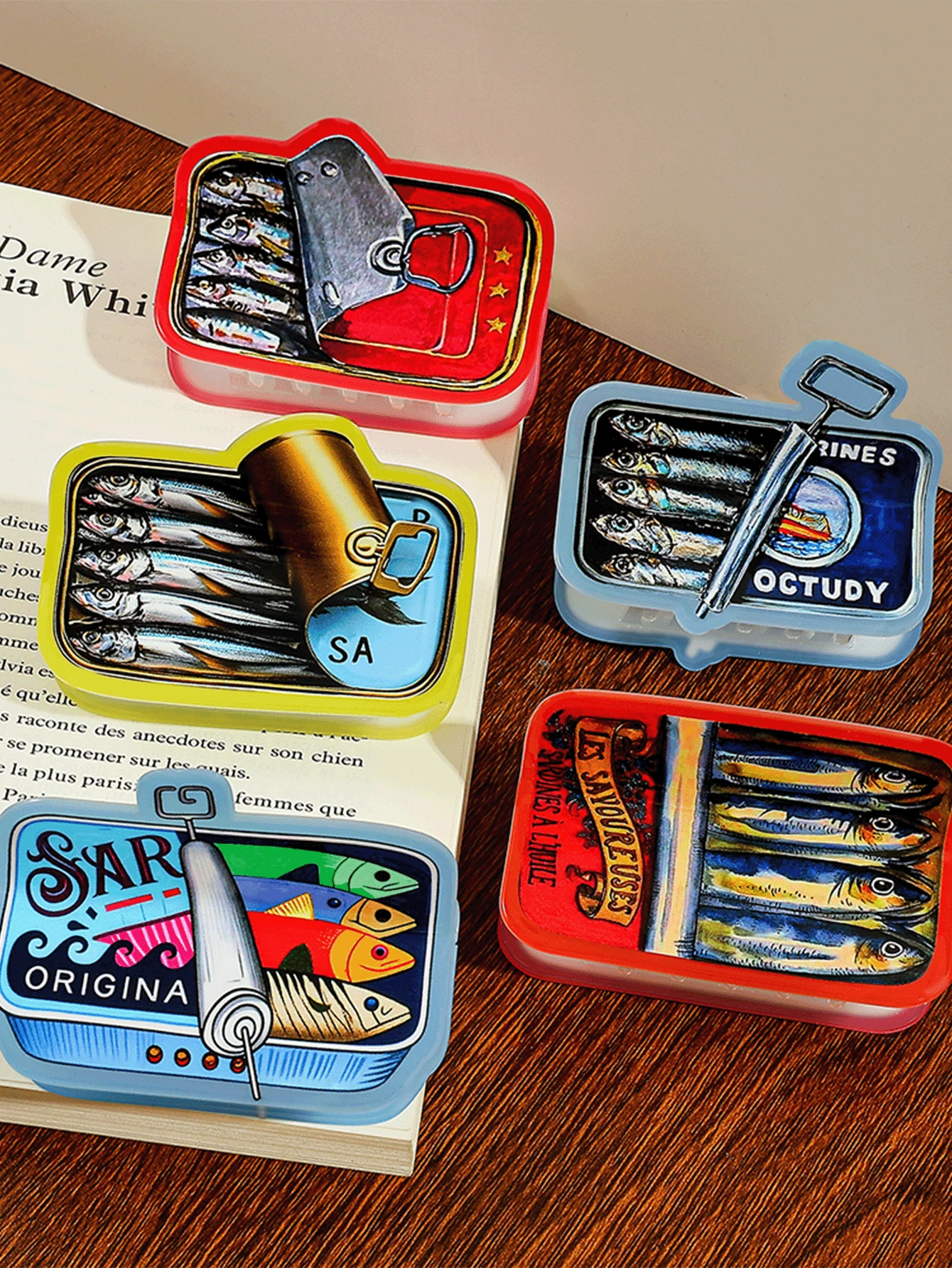 1PC A Fun Hair Claw Shaped Like A Sardine Can, A Hair Accessory Full Of Vintage And Creative Vibes,Travel,Birthday