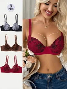 3pcs Women Sexy Lingerie Set - Multicolor - View 7