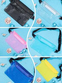 1pc Large Waterproof Phone Waist Bag, High Capacity For Beach, Water Sports, Swimming, Snorkeling, Suitable For Photography, Video, Swimming, Snorkeling And Other Scenarios - Multicolor - View 5