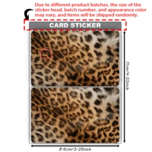 1/2/4/5/10pcs Realistic Leopard Print Credit Card Stickers, High-End Texture DIY Stickers, Same Style As Beauty Bloggers, Must-Have For Leopard Print Lovers, Decor For Transit Cards, Campus Cards, Credit Cards - Type B - View 15