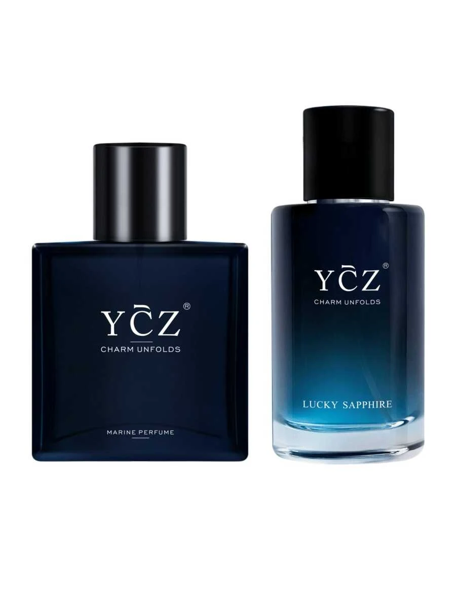 YCZ Men's Cologne, A Father's Day Gift Selection, Featuring A Citrus And Mint Woody Fragrance, 1.69 Oz. With Its Unique Scent, It Makes The Perfect Birthday Gift For Your Father Or Boyfriend. Ideal For Holidays, Dates, Commuting, And Parties-A Premium Fragrance. - Xanh + Kho Báu Xanh - Xem 1