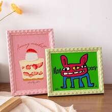 Dopamine French Photo Frame Children's Picture Frame 6-Inch New Advanced Ins Style Color For School Rooms And Dormitories And Other Decorative Photo Frames - Multicolor - View 3