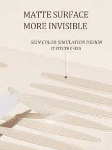 10对双眼皮贴（5对橄榄形+5对月牙形）+ Y型叉 - 米色 - 查看 2