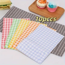 10 chiếc túi giấy đựng quà họa tiết kẻ caro dễ thương - Thiết kế theo phong cách INS, rất phù hợp cho các bữa tiệc sinh nhật và mua sắm, có các màu xanh lá cây, hồng, vàng, cam và các màu khác, túi quà tặng tiệc tùng | Họa tiết kẻ caro thú vị | Túi giấy bền, túi quà sinh nhật - 10 chiếc - Màu ngẫu nhiên * 15 * 8 * 23 - Xem 11