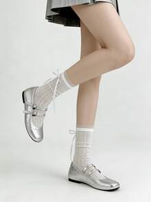 1/4 Pair Sweet Versatile Lolita Bowknot Socks, Lightweight For Spring/Summer - Multicolor - View 8