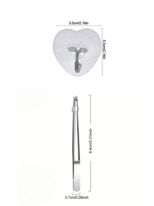1 Premium Eyebrow Tweezer – Precision Slant-Tip Tweezer For Hair Removal – Angled Tweezer For Eyebrows And Facial Hair – Unisex Facial Grooming & Personal Care Tool - Multicolor - View 6