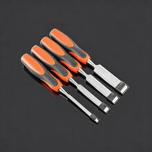 Set Of 4 Woodworking Chisels, Carpentry Tools With Ergonomic Handle For DIY And Professional Use - A - 查看 5