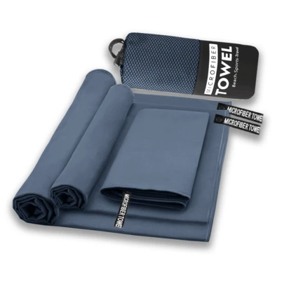 1/2 khăn tắm cắm trại ngoài trời, thoải mái và mềm mại, thấm hút nước và nhanh khô, chống cát, màu xanh hải quân, khăn tắm hồ bơi sợi siêu mịn, nhẹ và thoáng khí, thích hợp cho các hoạt động ngoài trời, cắm trại, tập thể dục, bãi biển.