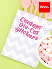 1-100张定制贴纸 - 个性化设计图片、Logo、文字，防水不干胶标签，商务感谢封条贴纸，免熨烫装饰贴纸，高品质独特设计，周年纪念、生日、毕业典礼等场合的完美礼物，厨房、客厅、办公室、茶室装饰防水装饰标签，多种尺寸可选 - 彩色 - 查看 13