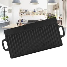 Rectangular Double Sided Cast Iron Pan - View 6