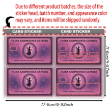 1张仙女教母快捷信用卡贴纸，用温柔的挥手守护你的梦想，采用PVC材质，防指纹、耐用、防刮擦，适用于男士、女士、情侣、小型芯片卡、银行卡、信用卡、交通卡、学生证等，DIY设计，保护隐私 - 多色 - 查看 13