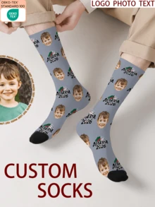 1 Đôi tất in hình mặt theo yêu cầu, tất in ảnh theo yêu cầu, tất in hình tùy chỉnh, tất in hình mặt hài hước cá nhân hóa, tất in hình theo yêu cầu, in bất kỳ khuôn mặt nào lên tất, quà tặng kỷ niệm, quà tặng Valentine, quà tặng sinh nhật, quà tặng đám cưới, quà tặng Ngày của Mẹ, quà tặng Ngày của Cha, quà tặng bạn thân - Nhiều màu - Xem 5