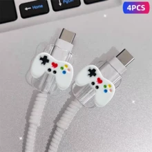 可爱卡通游戏机图案软保护套 - 适用于手机数据线配件 - 卡通 - 查看 14