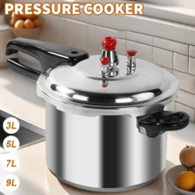 3/5/7/9 Litre Home Dual Handle For Kitchen & Catering,Aluminum Pressure Cooker Kitchen Catering Cookware Silver - View 5