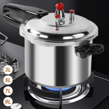 3/5/7/9 Litre Home Dual Handle For Kitchen & Catering,Aluminum Pressure Cooker Kitchen Catering Cookware Silver - View 4