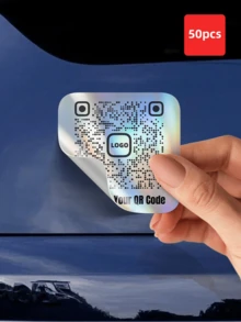1-100 Miếng Dán Vuông Tùy Chỉnh: Nhãn Cá Nhân Hóa. In bất kỳ họa tiết, hình ảnh, logo, văn bản hoặc mã QR nào bạn muốn. Đặc điểm nổi bật bao gồm chất liệu PVC chống thấm nước và lớp phủ hologram tùy chọn. Dán chúng lên hộp quà hoặc thiệp chúc mừng; người nhận có thể quét mã để xem tin nhắn video cá nhân hóa. - Nhiều màu 1 - Xem 15
