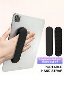 1pc Adjustable Wrist Strap With Suction Cup, Suitable For Tablet/E-Reader, Convenient One-Handed Operation, Anti-Slip & Shock-Resistant Open Design, Multiple Colors Available - View 1