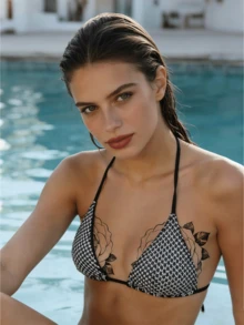 Chest Tattoo Stickers, Mandala & Butterfly Designs, Multi-Purpose Body Art Decals, Waterproof & Easy To Remove - Multicolor - View 4