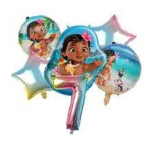 Ramo de globos de cumpleaños, globos de papel de aluminio para bebé, globos de estrellas en degradado rosa y azul y globos con números del 0 al 9, adecuados para la decoración de fiestas de cumpleaños - Como se muestra en la figura - Ver 9