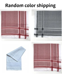 Khăn trùm đầu Ả Rập, Khăn trùm đầu Dubai, Mũ đội đầu du lịch Ả Rập Xê Út, Băng đô + Khăn trùm đầu cho nam, Khăn choàng dệt jacquard Ả Rập, Dubai, Trang phục truyền thống Trung Đông, Mùa hè, Bãi biển, Kỳ nghỉ - Nhiều màu - Xem 14