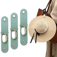 1/3pcs Travel Bag/Suitcase Hat Clip, PU Leather Multipurpose Duck Mouth Clip, Outdoor Hat Companion - Multicolor - View 9