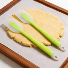 Juego de espátulas de silicona resistentes al calor de 8 pulgadas, raspador de goma antiadherente - para hornear, mezclar - utensilios de cocina, lavavajillas - lima/azul claro (2/4/6 paquetes) - Verde Lima - Ver 4