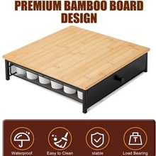 Coffee Pod Holder Drawer 36 Pods Capacity Iron Capsule Storage Drawer Countertop Organizer For Coffee Station - View 3
