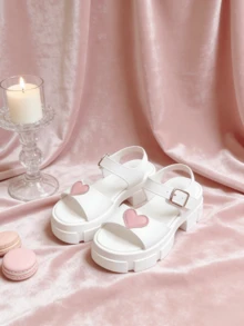 DDXDR 1 par de nuevas sandalias para niños, sandalias de niña de punta abierta, estilo infantil, suela blanda, antideslizante y resistente a la abrasión, transpirable y versátil para uso en verano. Diseño de correa con para facilitar el calzado y descalzado. Adecuado para la escuela, caminar, ir de compras - también se puede usar como sandalias de moda para exteriores/playa. - Blanco - Ver 6