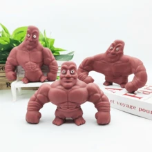 Nouveau bâton en bois homme musclé Squishy transformable, jouet créatif de bâton en bois pour soulager le stress - Multicolore - Voir 1