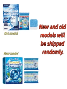 Deep Cleaning Washing Machine Effervescent Tablets - Professional Stain And Limescale Remover - Odor Eliminator Cleaner - Suitable For Front-Loading And Top-Loading Washing Machines - Powerful Stain-Dissolving Washing Balls - Essential For Washing Machine Maintenance And Home Cleaning, Providing A Fresh And Bright Clean - Multicolor - View 9