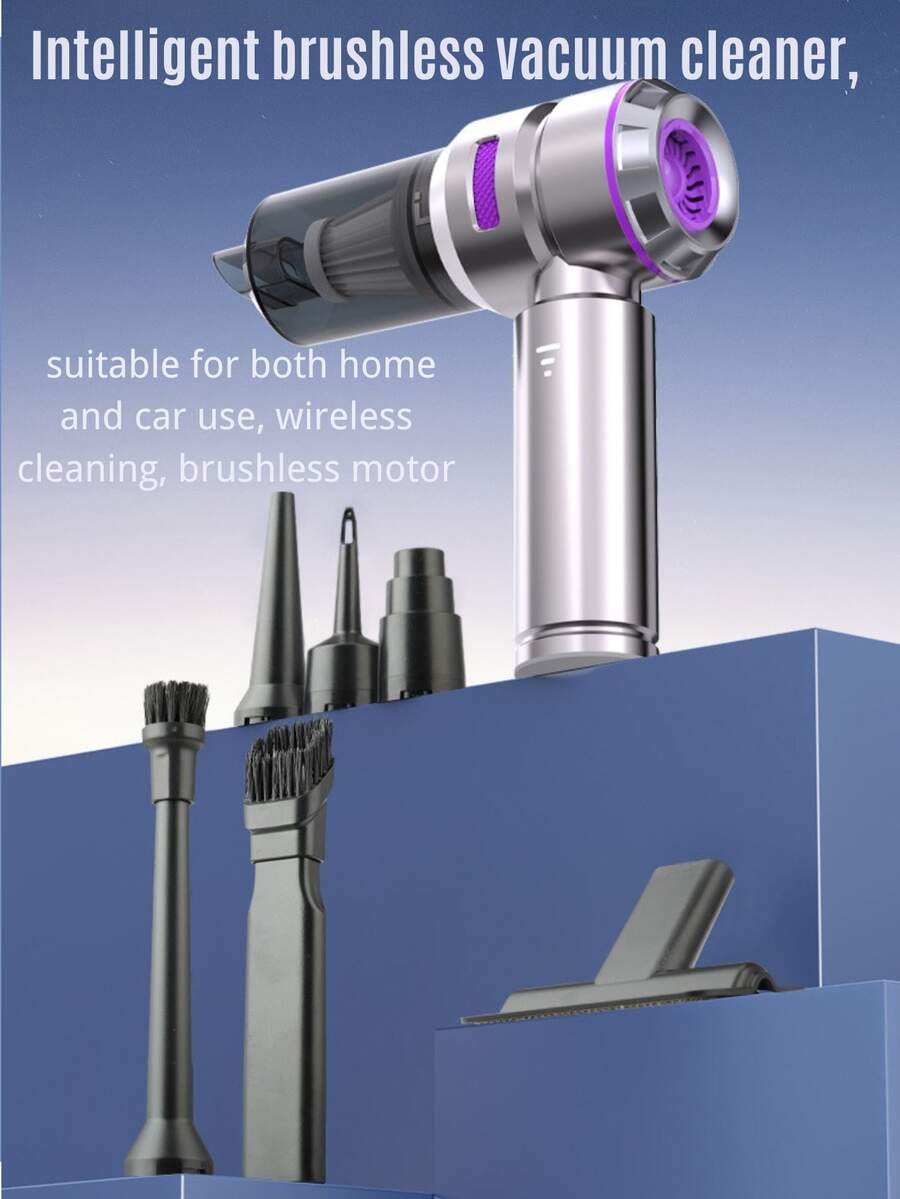 Máy hút bụi cầm tay không dây (kết hợp thổi và hút), máy hút bụi di động cho ô tô, máy thổi điện 3 tốc độ, thích hợp cho gia đình và ô tô, có thể sử dụng cho ô tô, nhà bếp, ghế sofa, phòng học và phòng ngủ, v.v.