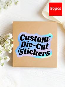 1-100张定制贴纸 - 个性化设计图片、Logo、文字，防水不干胶标签，商务感谢封条贴纸，免熨烫装饰贴纸，高品质独特设计，周年纪念、生日、毕业典礼等场合的完美礼物，厨房、客厅、办公室、茶室装饰防水装饰标签，多种尺寸可选 - 彩色 - 查看 11