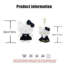 Official Sanrio Hello Kitty Black Velvet Dress Plush Toys And Charms–Bags,Keychains,Room Decorations And Collections,Suitable For Fans. - Multicolor - View 9